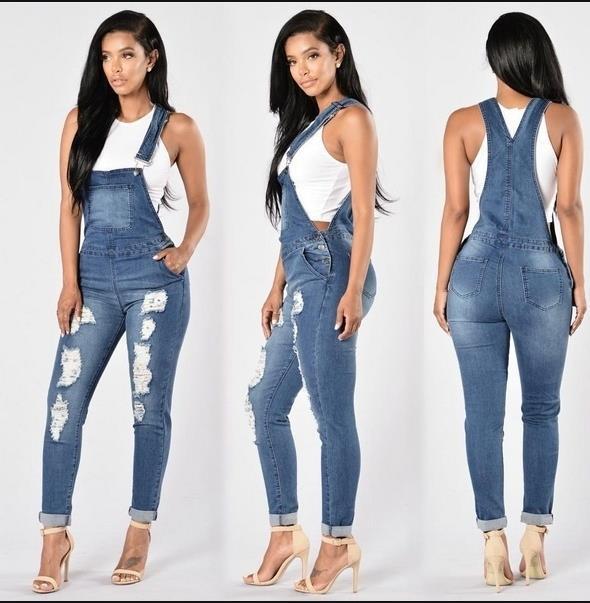 SZ60112 jean overalls for women